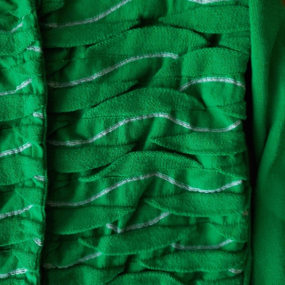 Anthropologie green button up cardigan sz small - Picture 2 of 5